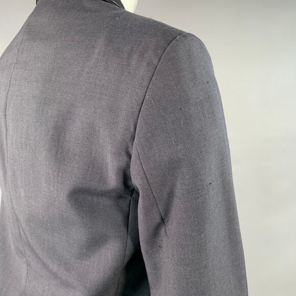 MAISON MARTIN MARGIELA SS12 Size 40 Black Asymmetrical Biker Blazer Jacket - Picture 9 of 16